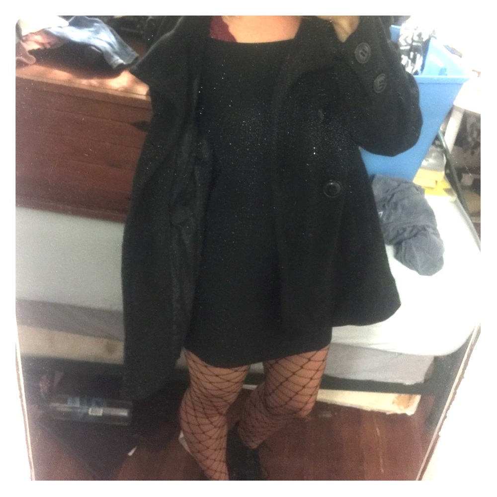 Black pea coat