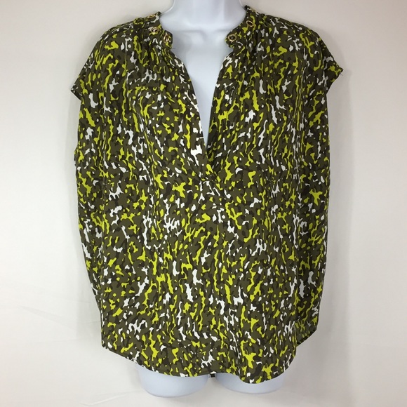 MICHAEL Michael Kors Tops - Michael Michael Kors Concrete Jungle Camo Top M