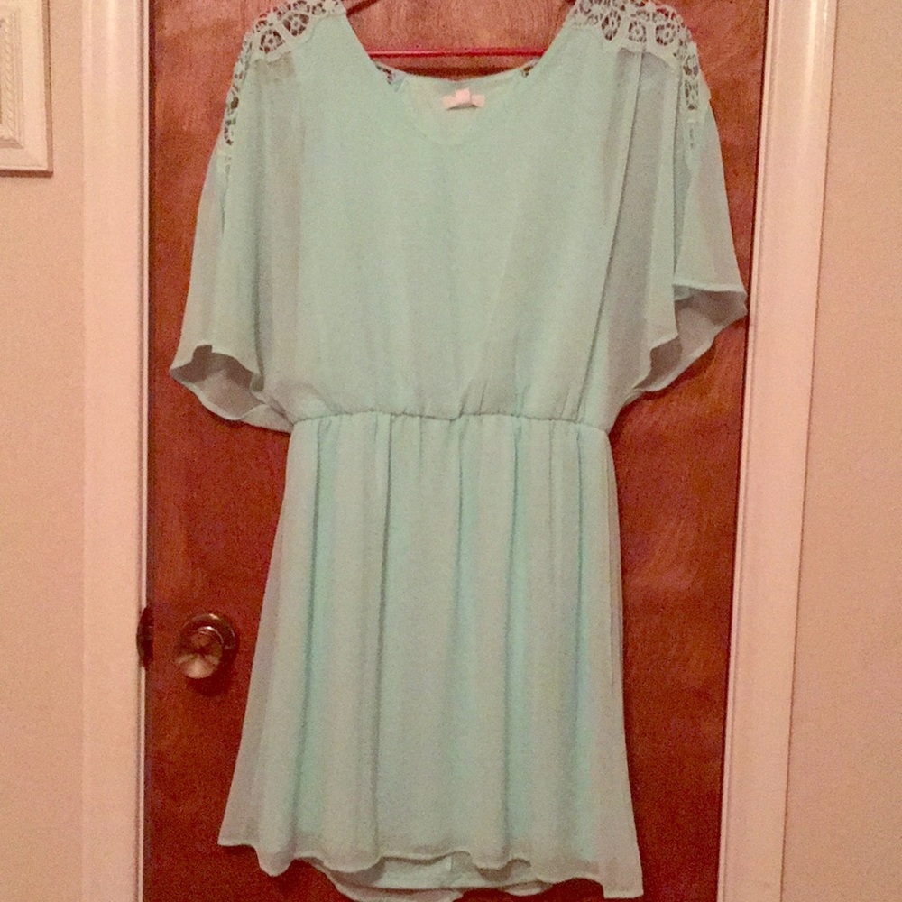Mint green dress