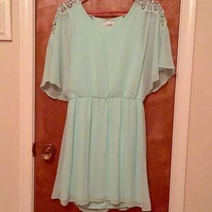 Mint green dress