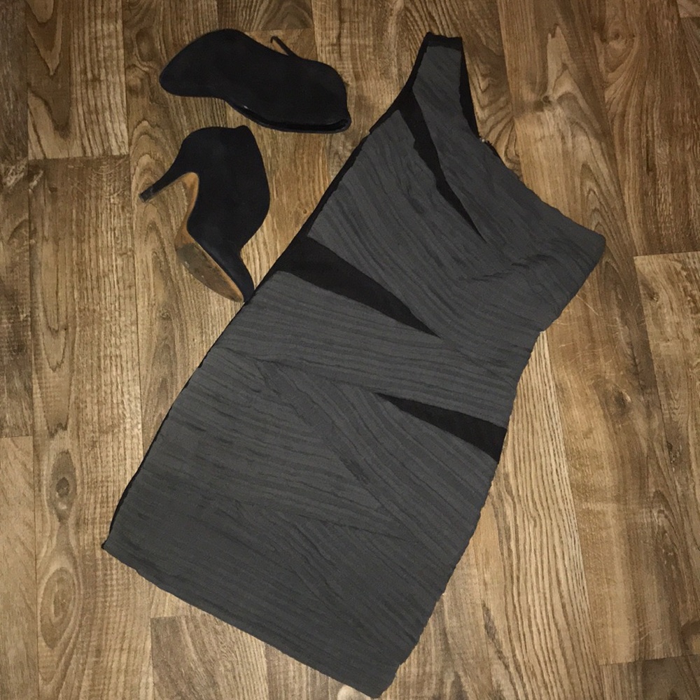 Grey/Black Cocktail Dress
