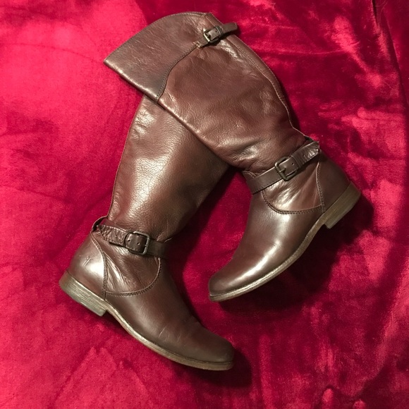 Frye Shoes - FRYE Phillip Riding Boots w/ straps, buckles Sz. 8