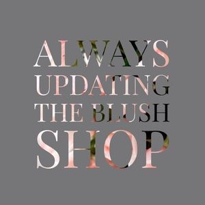 ALWAYS UPDATING THE BLUSH SHOP!