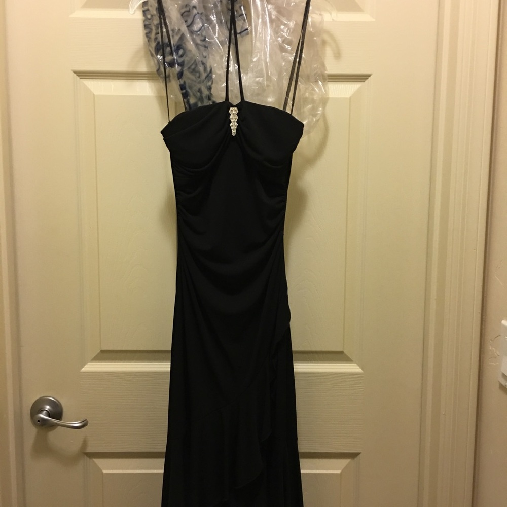 Black halter party dress  from Dillards