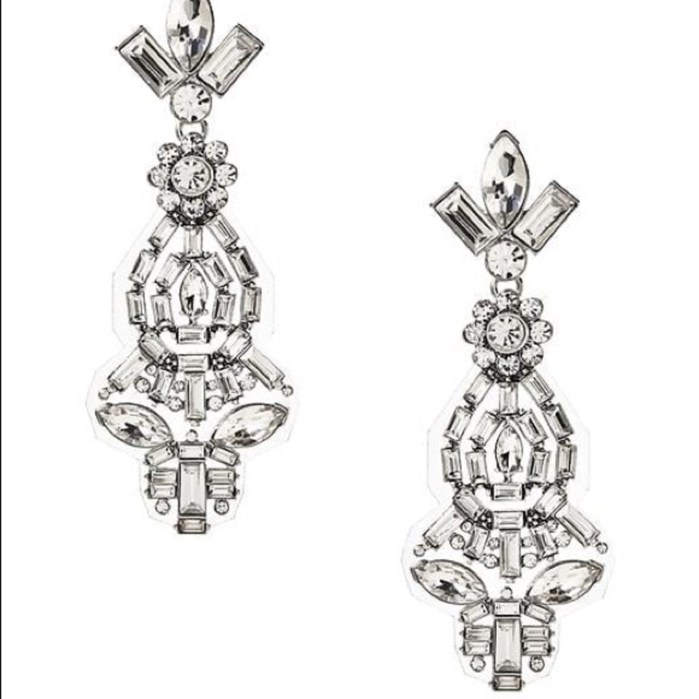 New Banana Republic Deco Plexi Drop Earrings