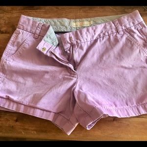 JCREW CHINO BROKEN IN LAVENDER SHORTS