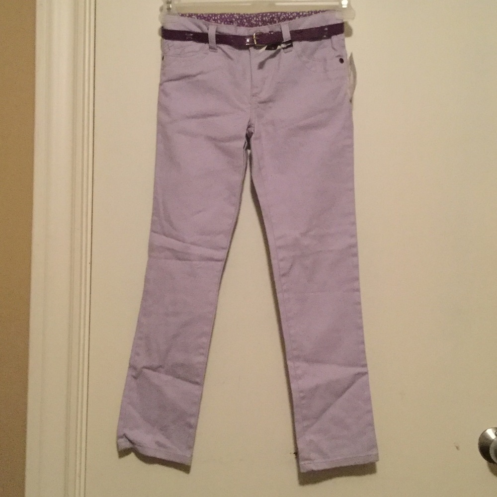 Nice purple jeans. Size 8