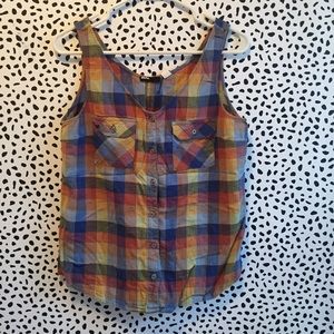 Colorful Plaid BDG tank