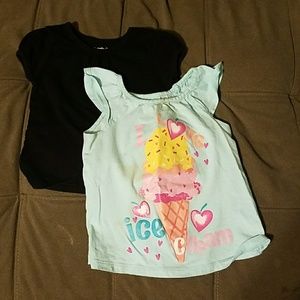 Two 24 month baby girl tops