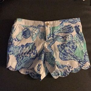 Lilly Pulitzer scalloped shorts!