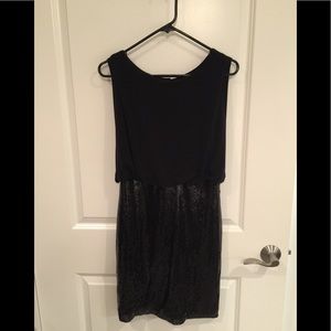 Black dress with sequin bottom