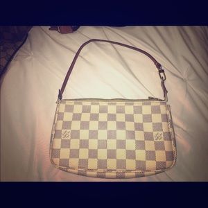 100% Authentic LV Damier Azur Pouchette