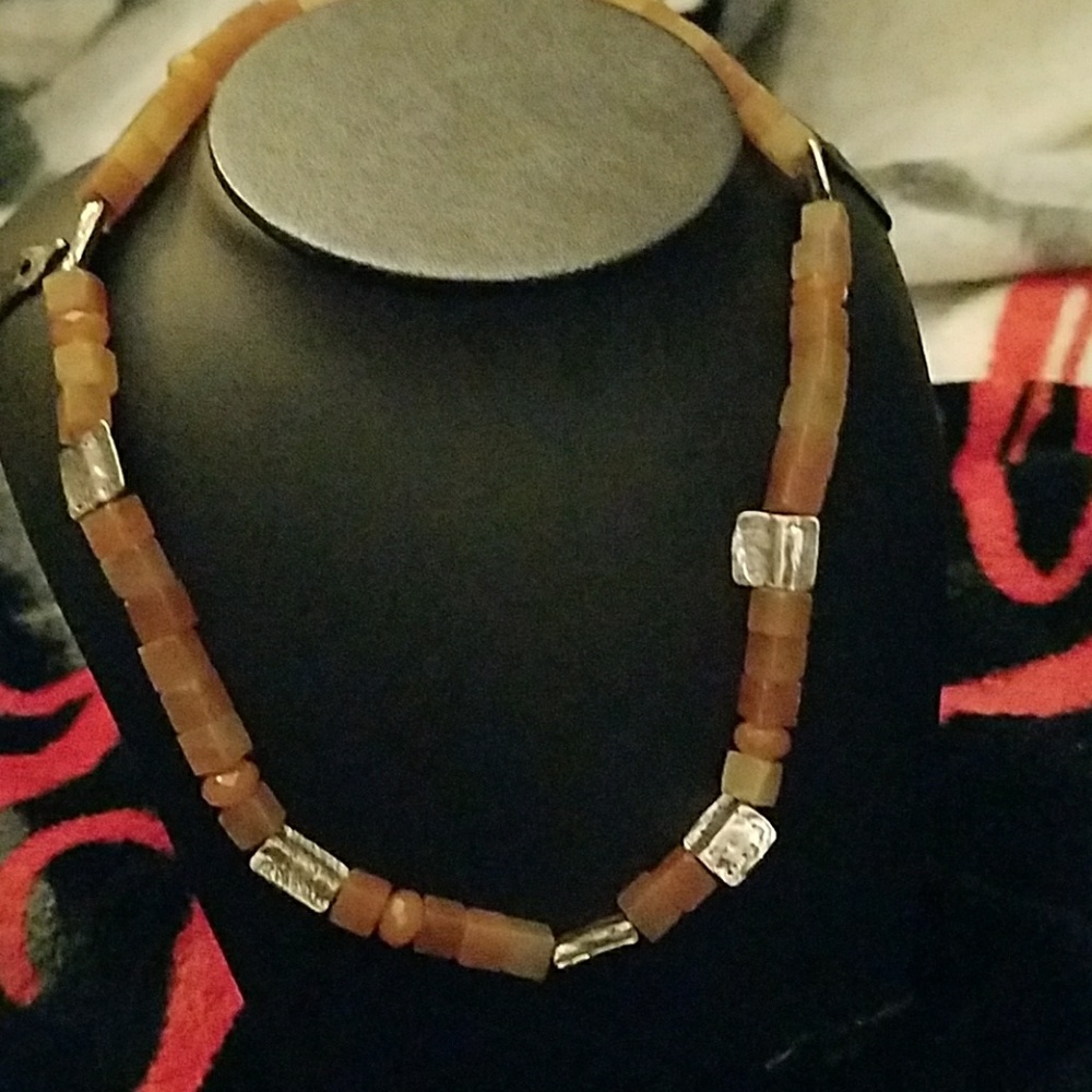 Stone with Metal Highlights