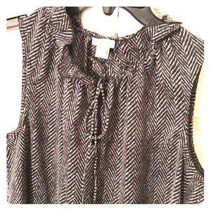 Black and white tank top