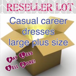Reseller wholesale lot of 6 career casual dresses