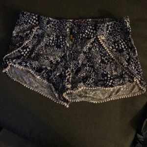 Lilly for Target blue pompom shorts
