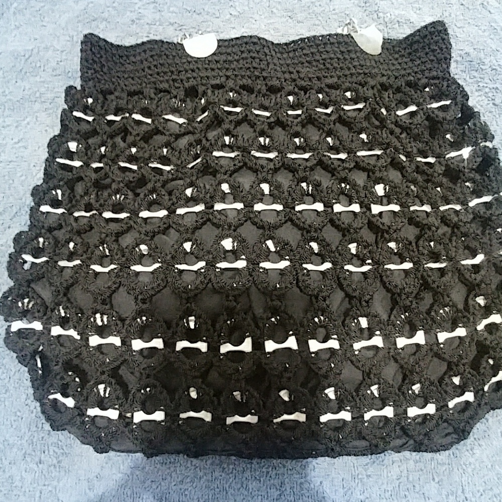 Unique Hand made purse. Crochet and Bottle Cap.