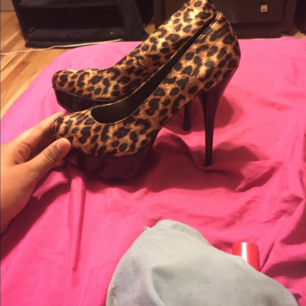 Cheetah print heels