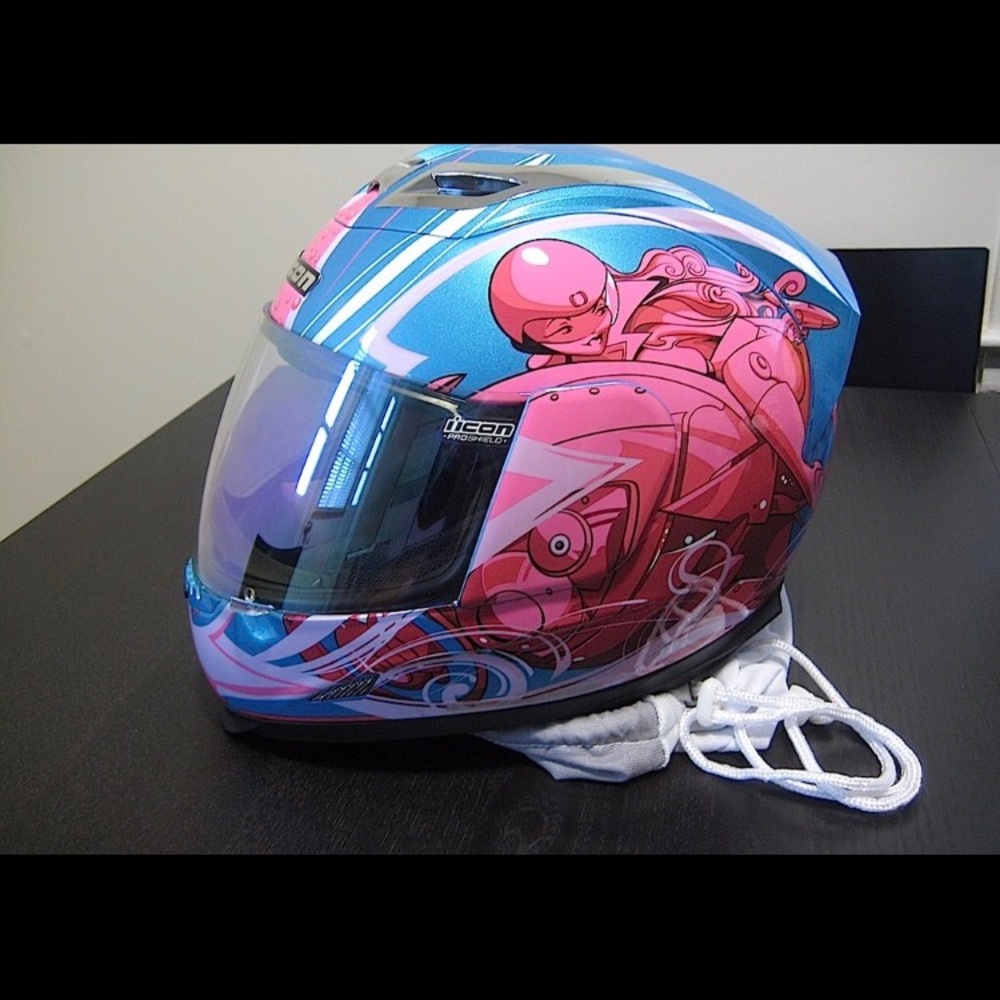 iCON Motorcycle Helmet - Women, Medium