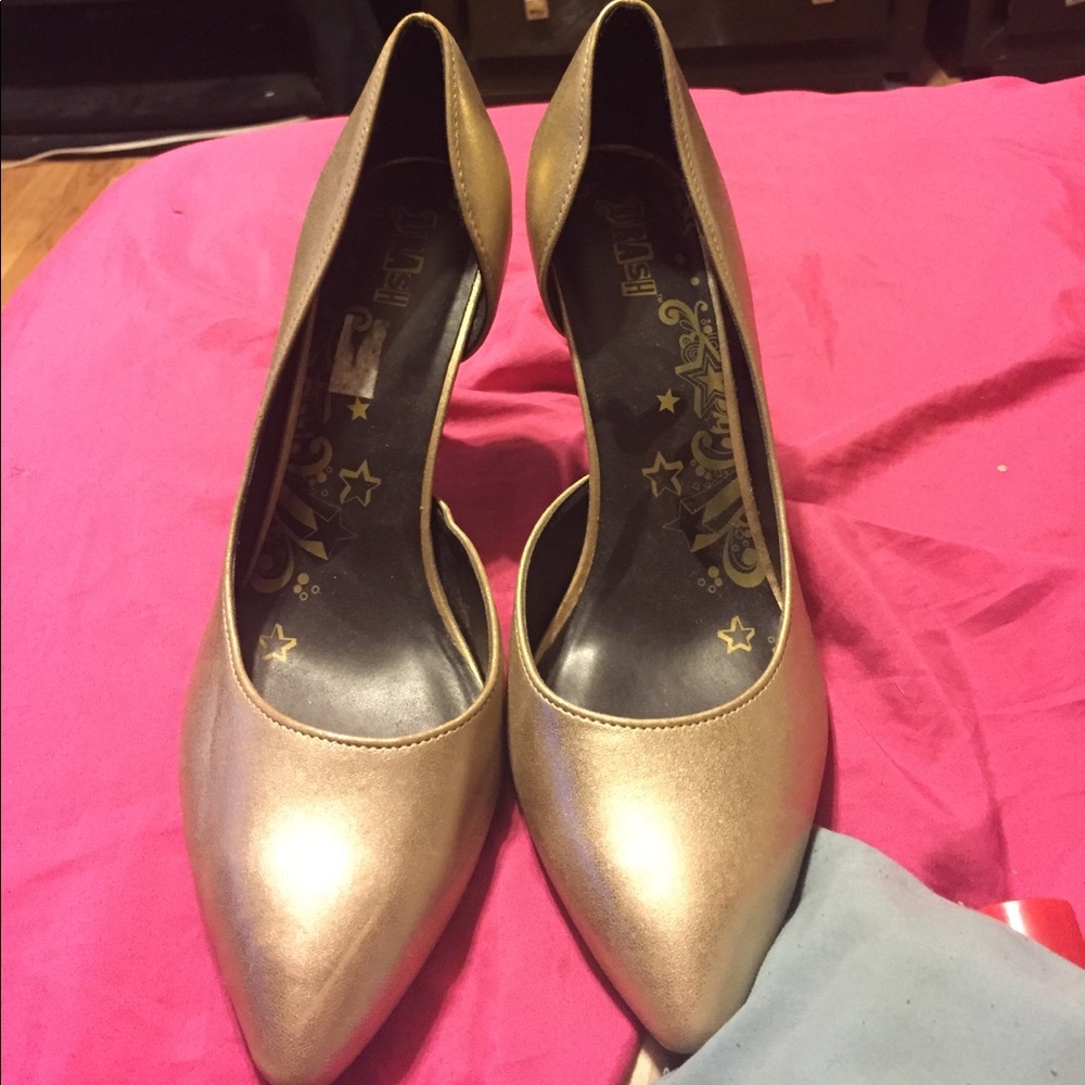 Gold heels