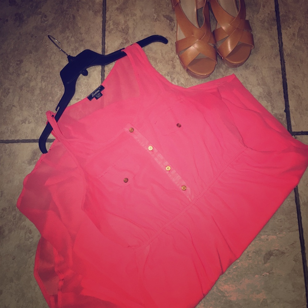 Pink high low dress