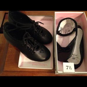 Children's ballet and tap shoes
