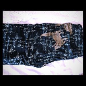 Lularoe leggings TC cat print navy