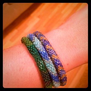 Nepalese handmade beaded bracelets (3 pack!)