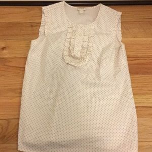 JCrew polka dot blouse new!