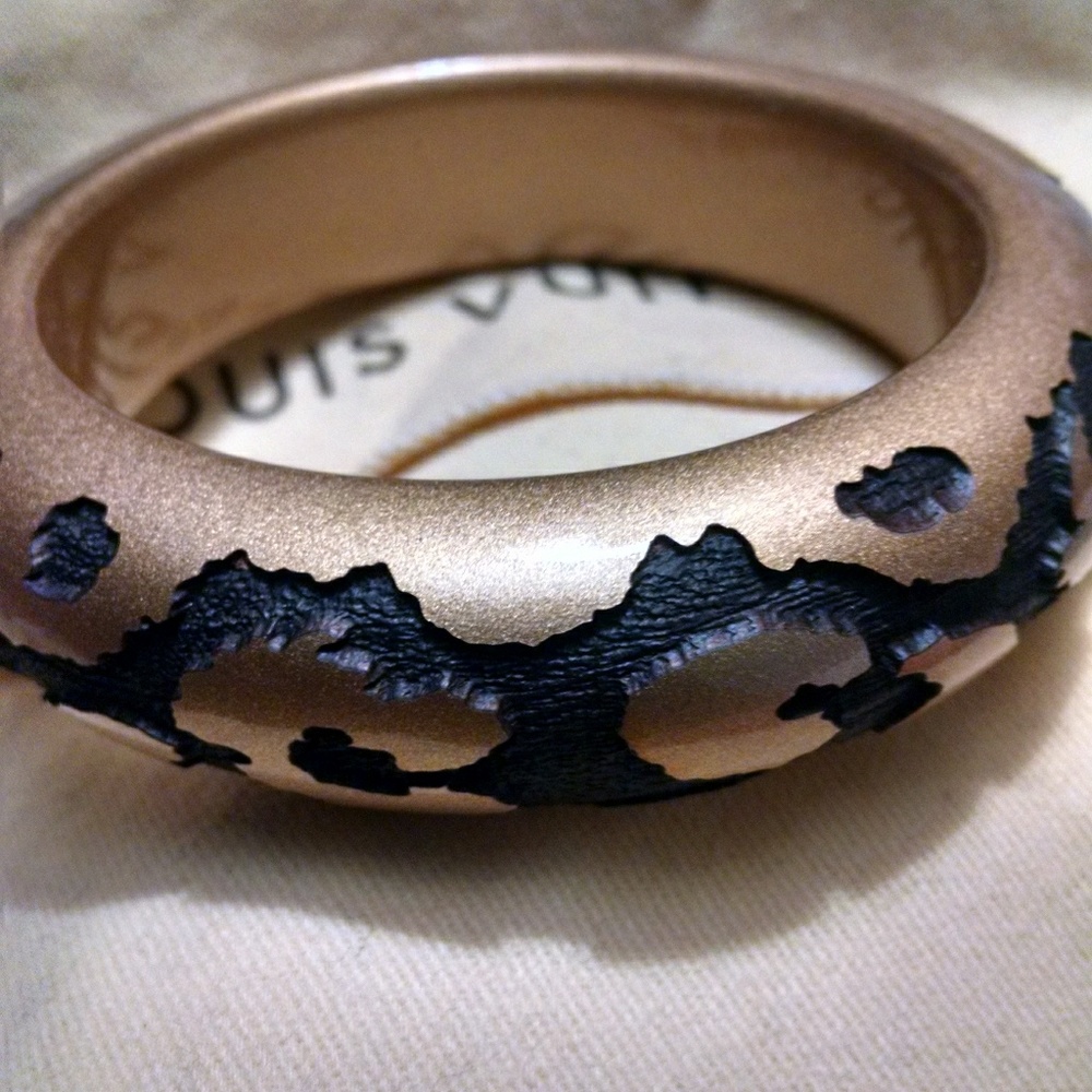 Authentic Louis Vuitton wooden bracelet