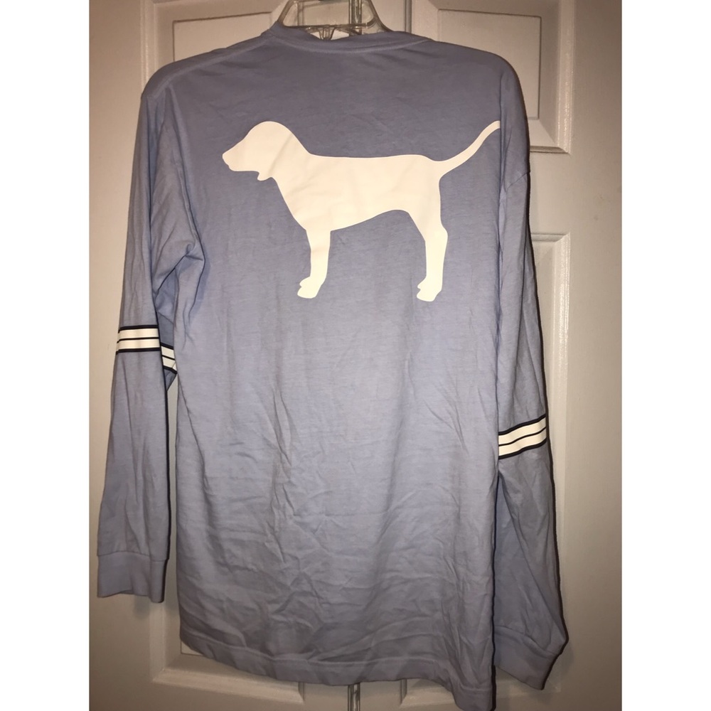 PINK light blue lace up tunic