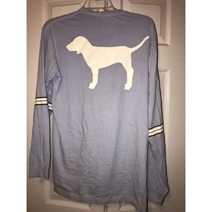 PINK light blue lace up tunic