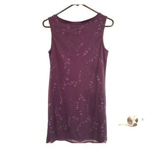 Dress with shimmering flowers