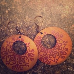 Boho Wood Earrings