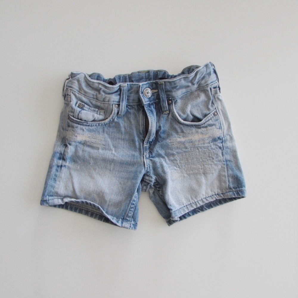 Girls Denim Distressed Shorts