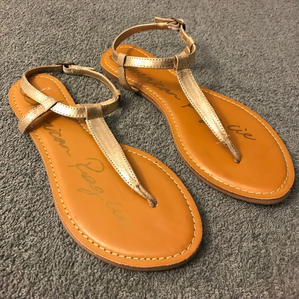 American Rag Krista Women's Gold Thong Sandal