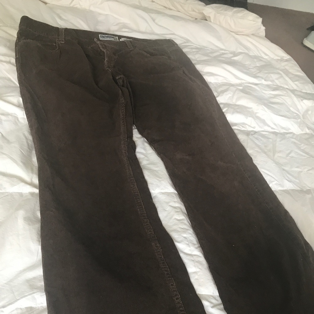Brown corduroy pants