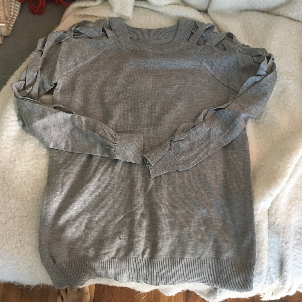NWT cool black or light grey sweater (two colors)