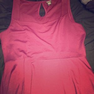 Torrid burgundy peplum top