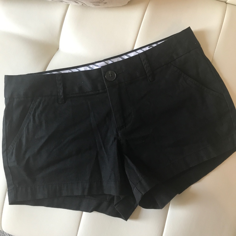 Black short shorts