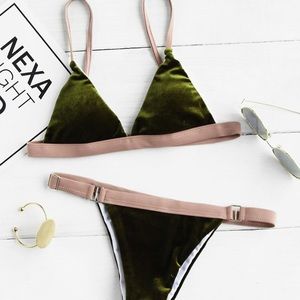 Olive green bikini