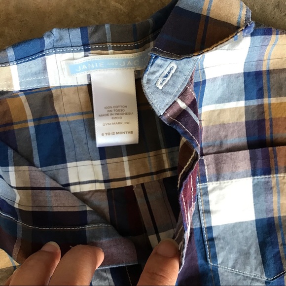 JANIE&JACK LONG SLEEVES POLO 6-12 MONTHS - Picture 4 of 4