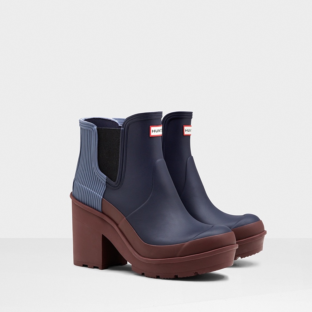 Hunter Block Heel Chelsea Boots
