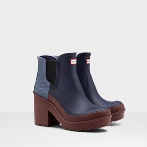 Hunter Block Heel Chelsea Boots