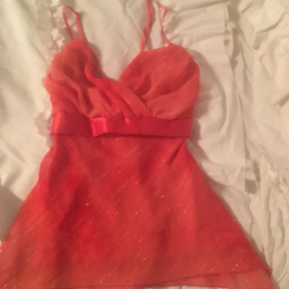 Soft chiffon spaghetti straps top
