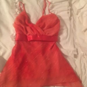 Soft chiffon spaghetti straps top