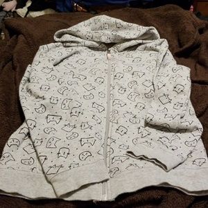Kitty zip up hoodie