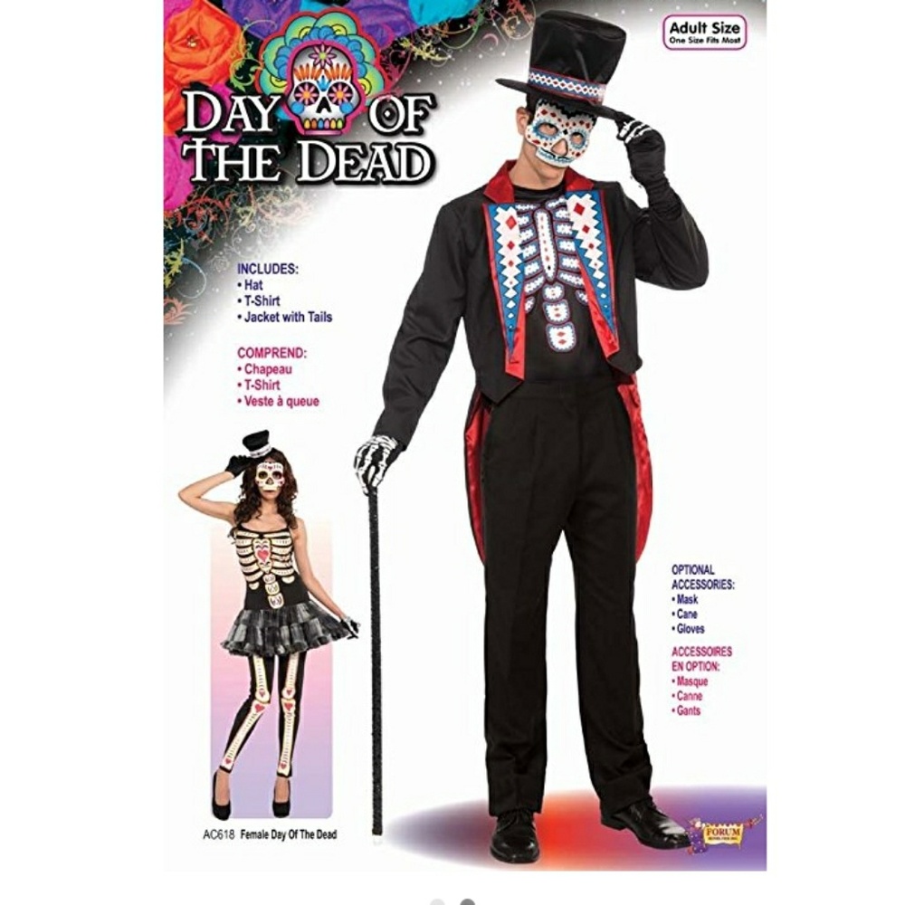 Men's Day Of The Dead Costume Halloween