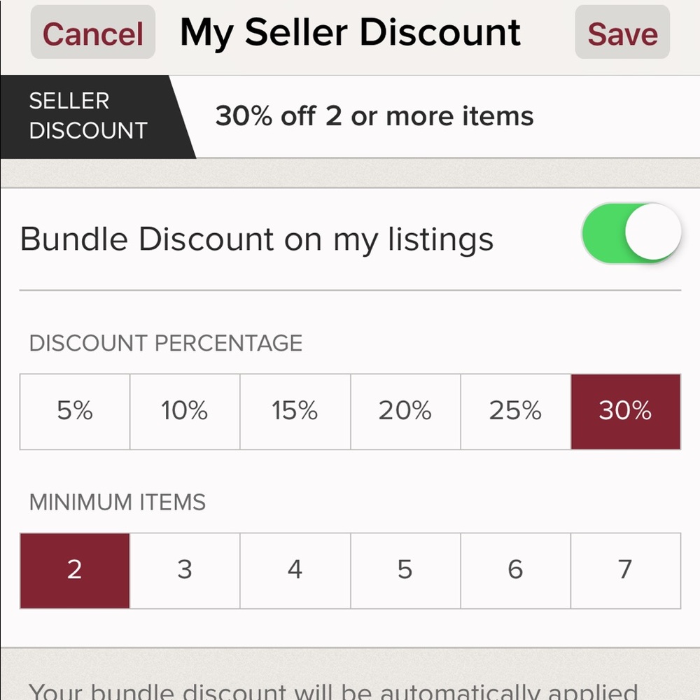 Discounts
