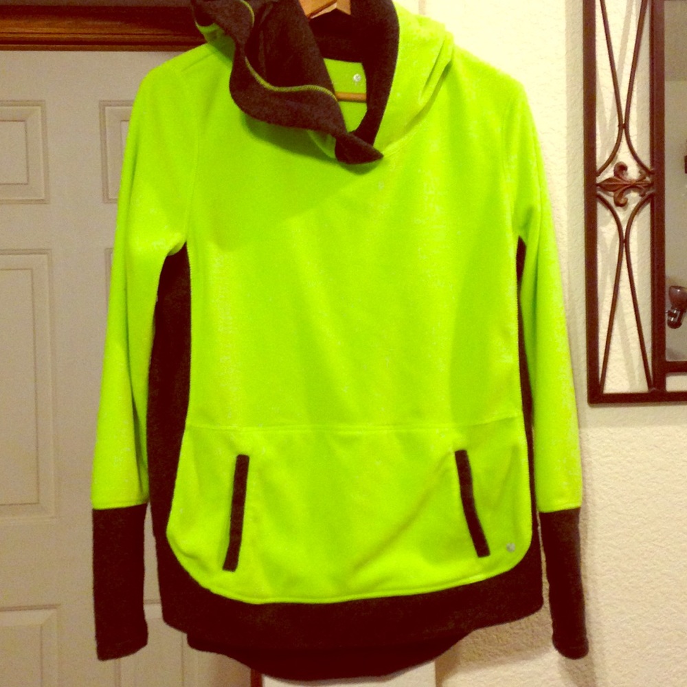 Neon Green Fuzzy Sweatshirt